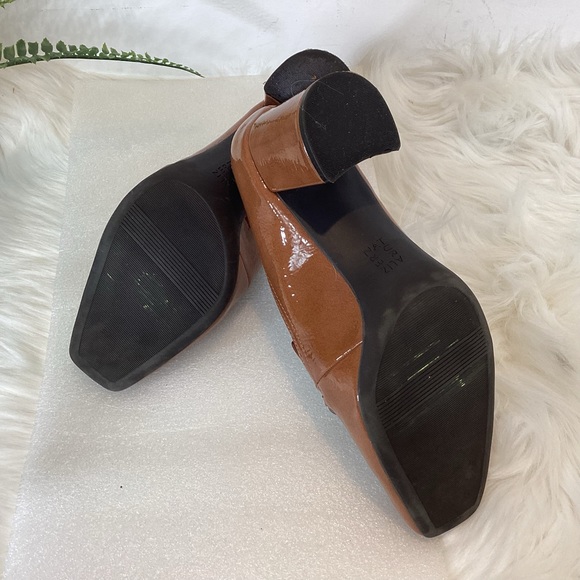NATURALIZER WYNRIE LOAFERS BLOCK HEEL TAWNY BROWN SZ 9 - Picture 13 of 13